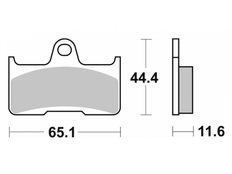 Гальмівні колодки SBS Sport Brake Pads, Sinter/Carbon 799SI